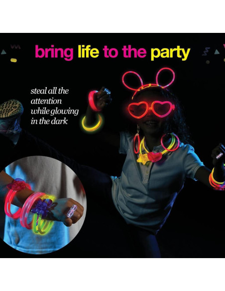 Paquete de 500 Varitas Brillantes Play22 - 200 Varitas de 20.32 cm