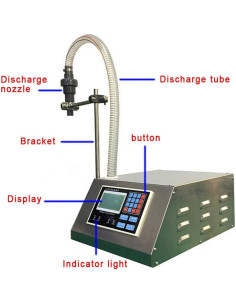 Máquina de llenado líquido automática Usoraszkt LH-852 17L/min 2