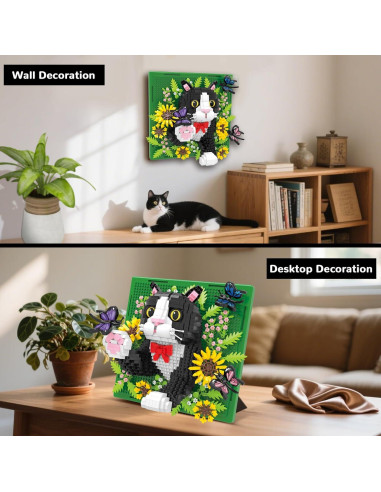 Juego de Bloques de Construcción 3D BseSparklion Gato 1402 PCS