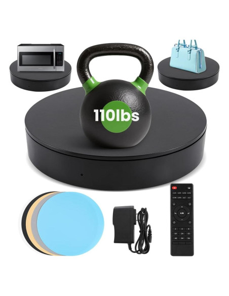 Soporte Giratorio de Fotografía 35cm YZM-24, 50kg, Control Remoto