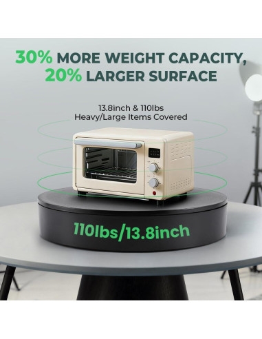 Soporte Giratorio de Fotografía 35cm YZM-24, 50kg, Control Remoto