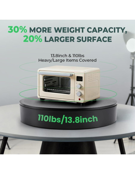 Soporte Giratorio de Fotografía 35cm YZM-24, 50kg, Control Remoto