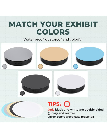 Soporte Giratorio de Fotografía 35cm YZM-24, 50kg, Control Remoto