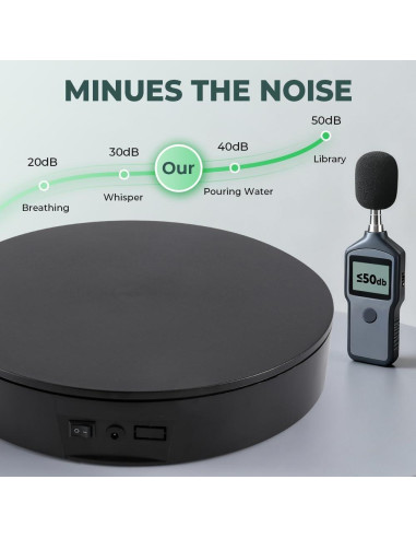 Soporte Giratorio de Fotografía 35cm YZM-24, 50kg, Control Remoto