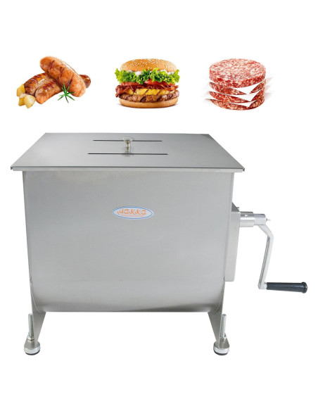 Mezclador de Carne Manual Hakka 40L Acero Inoxidable 27kg