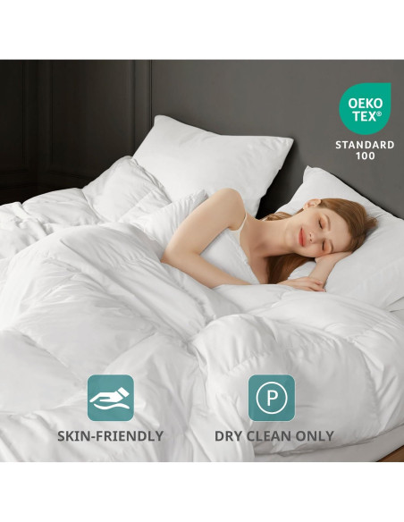 Edredón King Madison Park Blanco, Relleno Alternativo Invierno