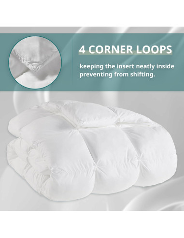 Edredón King Madison Park Blanco, Relleno Alternativo Invierno