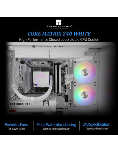 Enfriador de Líquido CPU Thermalright Core Matrix 240 Blanco 2