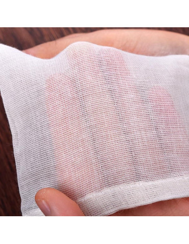 60 Bolsas de Té Reutilizables RONYOUNG 10x7.6 cm Beige