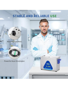 Limpiador Ultrasónico DK SONIC 4L 120W con Calentador y Temporizador 2