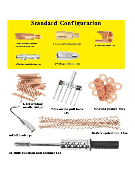 Kit Premium Soldador de Puntos XKMT 800VA para Autos
