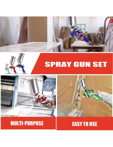 Kit Profesional de Pistola de Pulverización HVLP ETOSHA 600cc