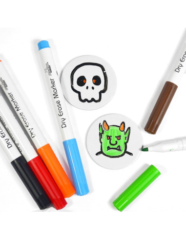 Fichas de Borrado en Seco Apostrophe Games - 52 Piezas Reutilizables