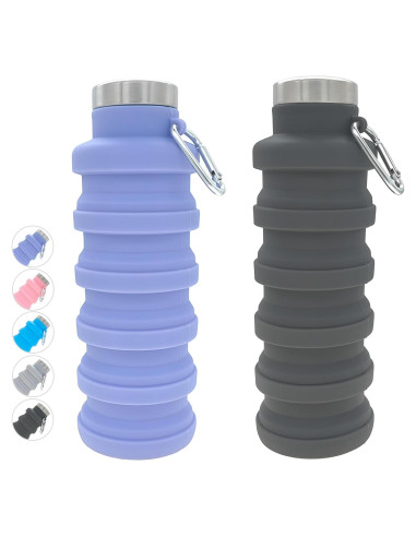 Botella de Agua Plegable YCT 500ml Silicona Reutilizable