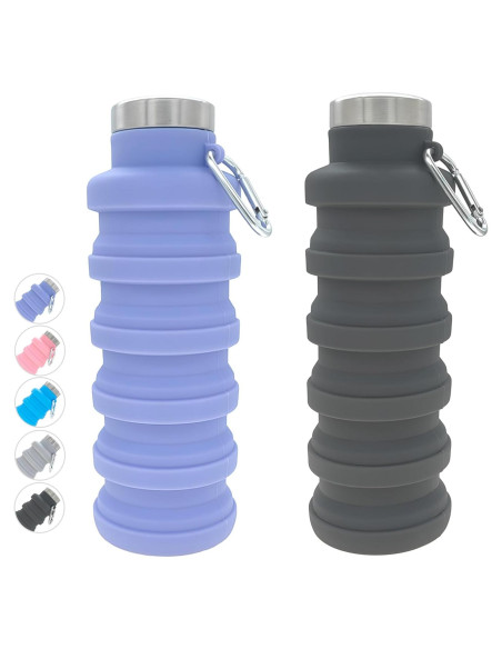 Botella de Agua Plegable YCT 500ml Silicona Reutilizable