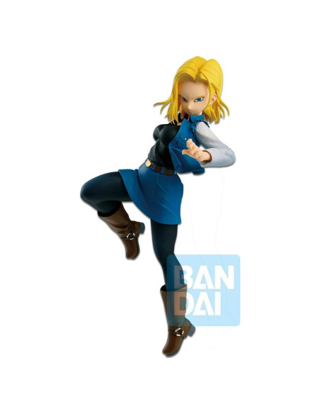 Figura Android 18 Dragon Ball Super 10x10x17 cm Banpresto