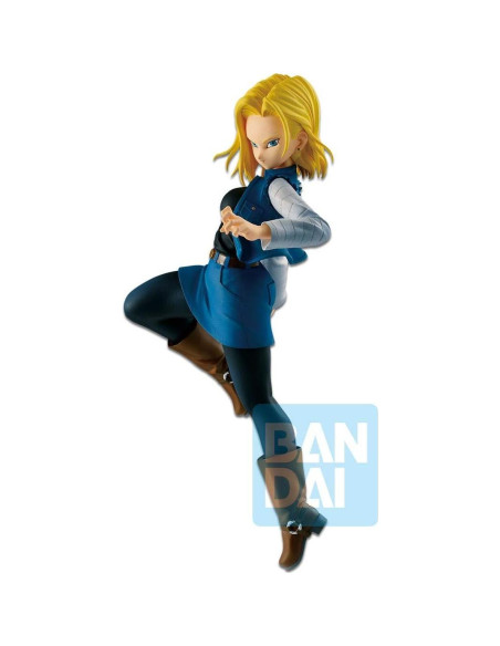 Figura Android 18 Dragon Ball Super 10x10x17 cm Banpresto