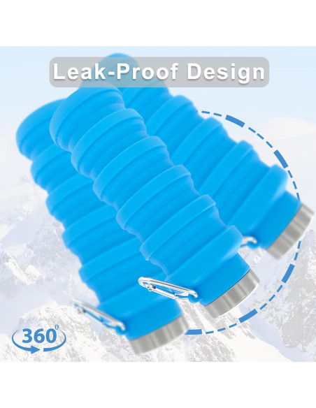 Botella de Agua Plegable YCT 500ml Silicona Reutilizable