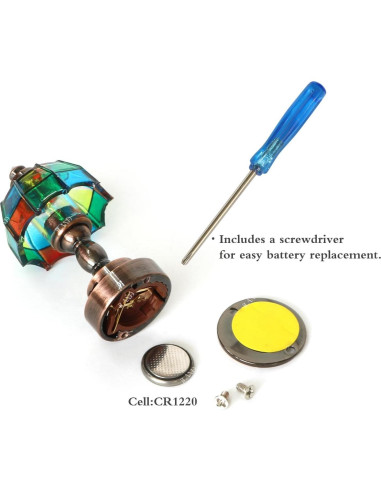 Lámpara de Mesa de Mosaico iLAND 1:12 con Batería LED