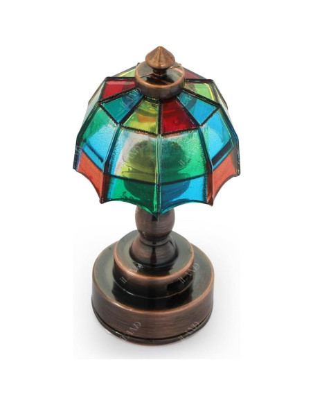 Lámpara de Mesa de Mosaico iLAND 1:12 con Batería LED Lámpara de Mesa de Mosaico iLAND 1:12 con Batería LED