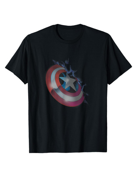 Camiseta Clásica Capitán América Marvel 25x20cm 136g