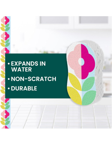 Esponjas de Cocina Scotch-Brite Brite Blooms Pop Up - 3 Unidades