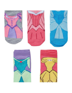 Paquete de 5 calcetines cortos Disney para niñas 6-8.5 2