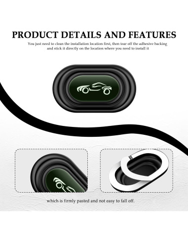 16 Amortiguadores de Puerta de Coche Stacool - Silicona Luminoso