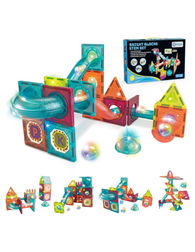 Contixo Juguetes de Construcción STEM - 65 Piezas Azulejos 3D