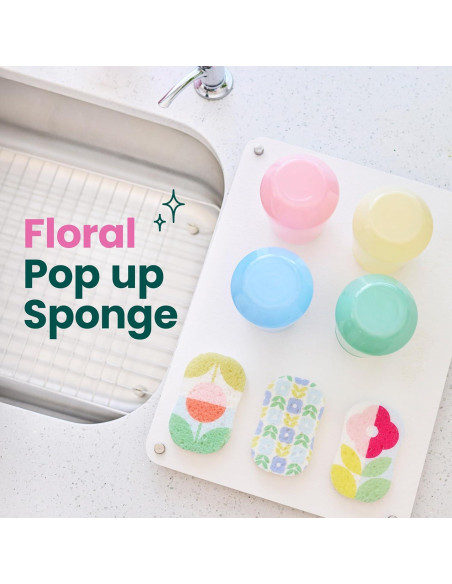 Esponjas de Cocina Scotch-Brite Brite Blooms Pop Up - 3 Unidades