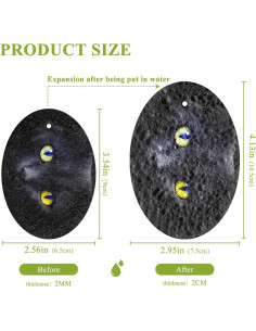 3 Esponjas de Fregar Gato Negro Jihqo 9x6.5 cm Antirayaduras 2