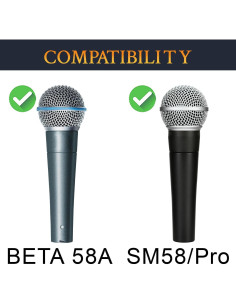 Filtros Pop para Micrófonos SOULWIT 4Pcs - Compatible con SM58/BETA 58A 2