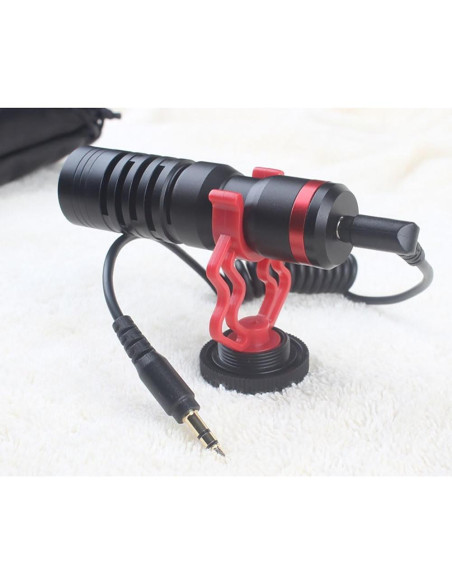 Soporte de micrófono de escopeta 2 PCS ABS Rojo STB-02 Soporte de micrófono de escopeta 2 PCS ABS Rojo STB-02