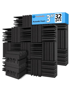 Paneles Acústicos TroyStudio 32 Pcs 30.48x30.48x7.62 cm