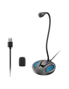 Micrófono USB CMOCIIY 605 con Cuello de Ganso y Cancelación de Ruido
