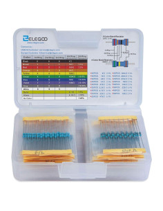 Kit de Resistencias ELEGOO 17 Valores 0-1M Ohm 525 Piezas