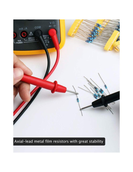 Kit de Resistencias ELEGOO 17 Valores 0-1M Ohm 525 Piezas