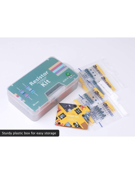 Kit de Resistencias ELEGOO 17 Valores 0-1M Ohm 525 Piezas