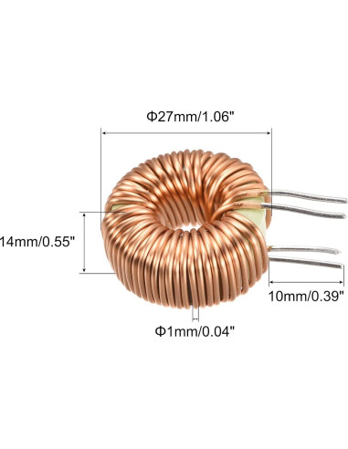 Bobina de Inductancia Toroidal MECCANIXITY 47uH 20A - Paquete de 5