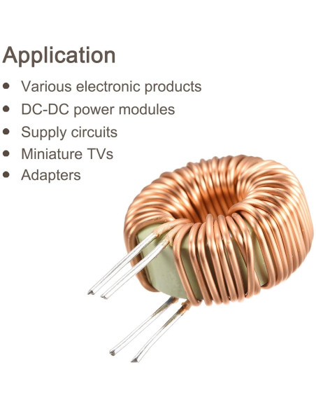 Bobina de Inductancia Toroidal MECCANIXITY 47uH 20A - Paquete de 5