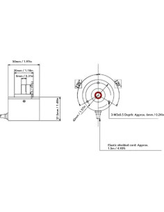 Encoder Rotativo Incremental Acogedor 50mm PNP 2000P/R DC5-24V 2