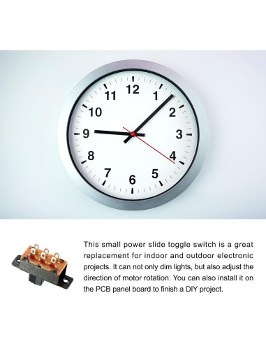 Interruptor deslizante 2P2T Rebower 6mm 10 Pcs para electrónica