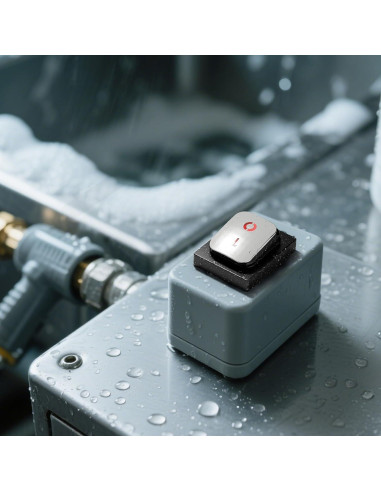 Interruptor de Palanca FILN KCD4 DPST 30A IP67 Rojo 110-220V