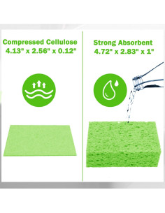 Esponjas de Cocina YoleShy 24 Piezas Celulosa Natural Reutilizables 2