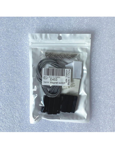 3 Juegos Interruptores Magnéticos Negro NO/NC 30cm para Alarma