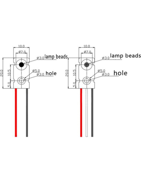 4 Sensores de Haz Infrarrojo Ransanx 5MM para Microcontrolador