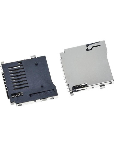 10 Adaptadores de Conector Socket TF Micro SD Push-Push