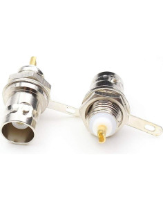 Conector hembra BNC montaje en panel 6-pack niquelado 2