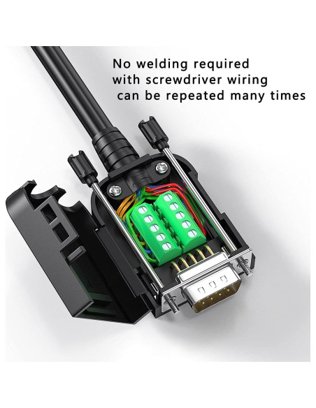 Adaptadores Seriales DB9 JUXIN Macho y Hembra Sin Soldadura