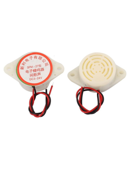 Alarma Electrónica Beep Intermitente Uxcell 90DB DC 3-24V 2pcs